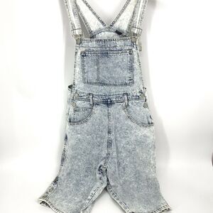 Vintage Gitano Express Acid Wash Denim Shortalls Size M